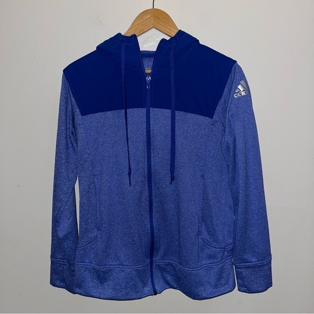 Adidas Climawarm Full Zip Up Jacket Girls Size Large